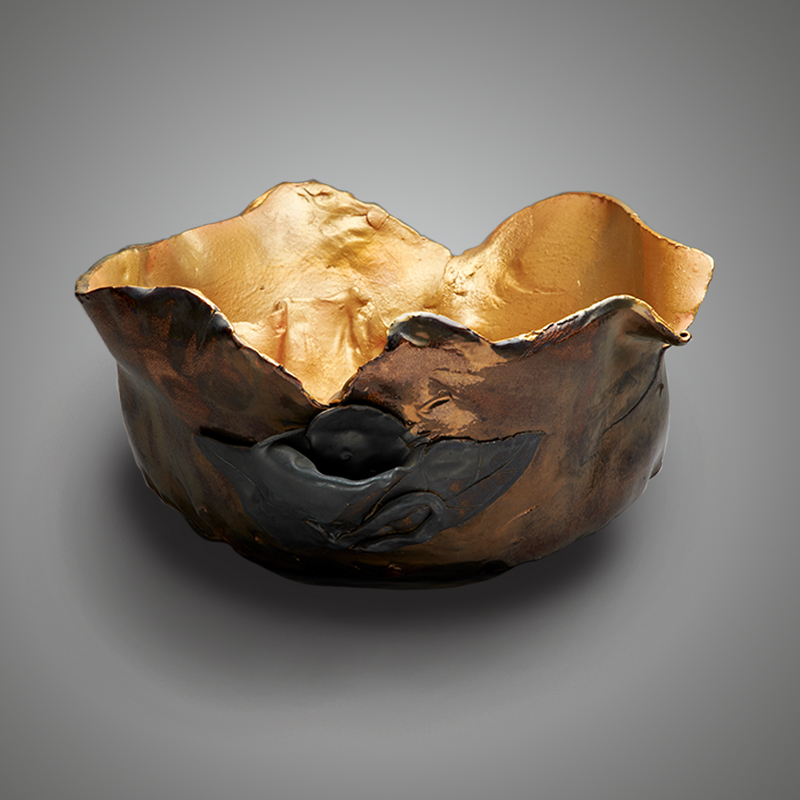 Image: Organic formed flower pot by Lois Sattler