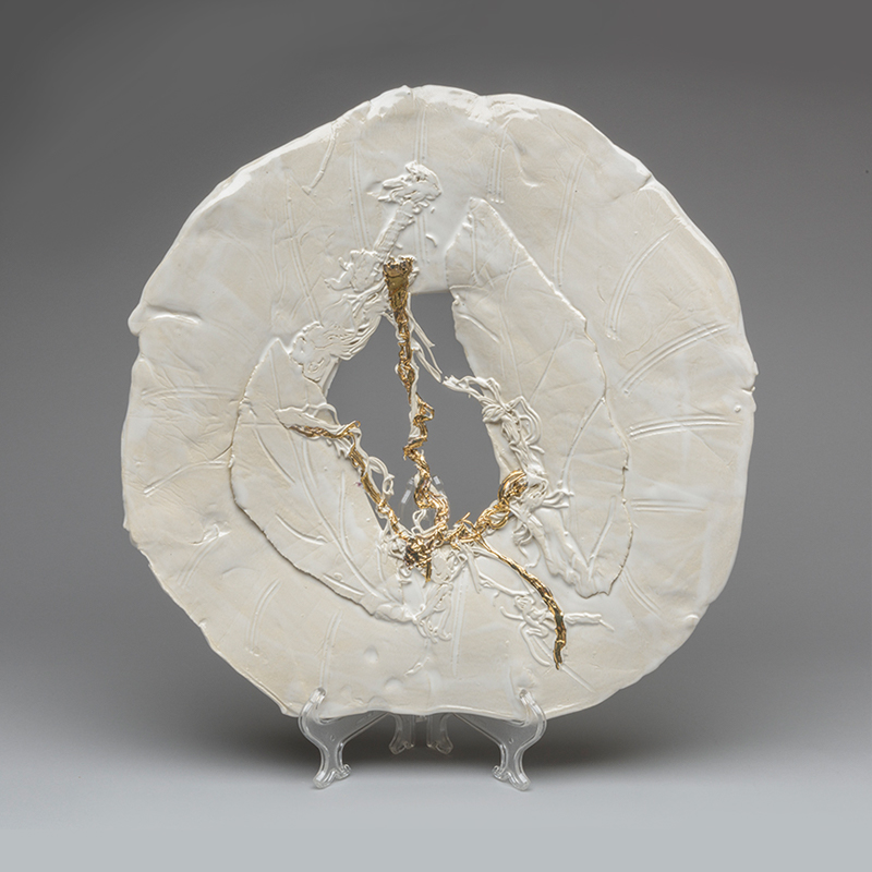 Ivory Plate 1270 by Lois Sattler